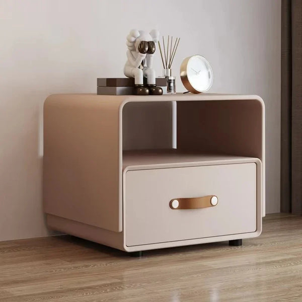 นอร์ดิกที่เรียบง่าย nightstands ตู้เก็บของห้องนอนมินิโต๊ะข้างเตียงมีลิ้นชักยืนภายในเฟอร์นิเจอร์ nachtttisch - ALINDA DECOR