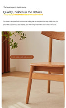 Nordic Dining Chair Solid Wood Chair Cherrywood Log Oak Minimalist Japanese Style Restaurant and Cafe Household Armchair - ALINDA DECOR