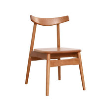 Nordic Dining Chair Solid Wood Chair Cherrywood Log Oak Minimalist Japanese Style Restaurant and Cafe Household Armchair - ALINDA DECOR