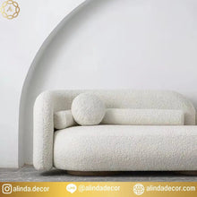 Nordic Style Stretch Sofa Velvet Bed Tatami Longue Couch Floor White Unusual Designer Luxury Canape Salon Living Home Furniture - ALINDA DECOR