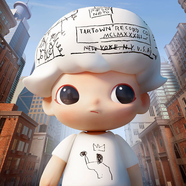 POP MART MEGA JUST DIMOO 1000% x JEAN - MICHEL BASQUIAT - ALINDA DECOR