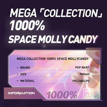 POP MART MEGA Space Molly 1000% Candy - ALINDA DECOR