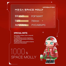 POP MART MEGA Space Molly 1000% Christmas - ALINDA DECOR