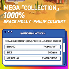 POP MART MEGA Space Molly 1000% Philip Colbert - ALINDA DECOR