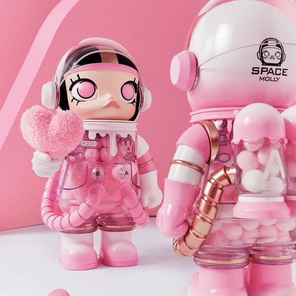 POP MART MEGA Space Molly 400% Heartfelt Words - ALINDA DECOR