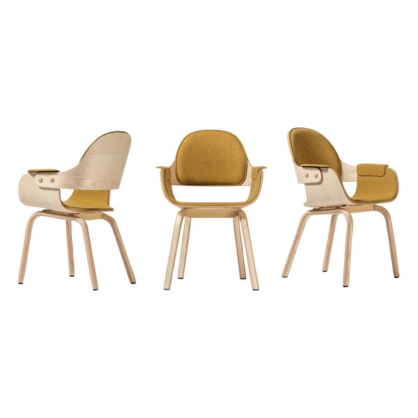 Showtime Nude Wood Chair - ALINDA DECOR