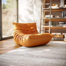 Soft Microfiber Leather Floor Lounge Chair Lazy Sofa Accent Chair for Living Room Bedroom - ALINDA DECOR