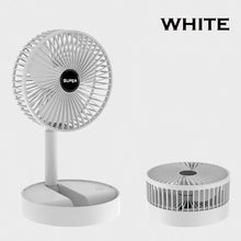 Stand Fan 6 Inch Folding Portable Telescopic Floor/USB with Rechargeable Battery 3 Speeds Super Quiet Adjustable Height - ALINDA DECOR