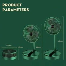 Stand Fan 6 Inch Folding Portable Telescopic Floor/USB with Rechargeable Battery 3 Speeds Super Quiet Adjustable Height - ALINDA DECOR