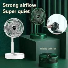 Stand Fan 6 Inch Folding Portable Telescopic Floor/USB with Rechargeable Battery 3 Speeds Super Quiet Adjustable Height - ALINDA DECOR