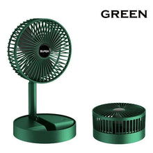 Stand Fan 6 Inch Folding Portable Telescopic Floor/USB with Rechargeable Battery 3 Speeds Super Quiet Adjustable Height - ALINDA DECOR
