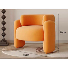 โซฟาญี่ปุ่น เก้าอี้ญี่ปุ่น เก้าอี้เบาะขนแกะสังเคราะห์ ch166 - ALINDA DECOR