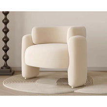 โซฟาญี่ปุ่น เก้าอี้ญี่ปุ่น เก้าอี้เบาะขนแกะสังเคราะห์ ch166 - ALINDA DECOR