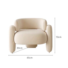 โซฟาญี่ปุ่น เก้าอี้ญี่ปุ่น เก้าอี้เบาะขนแกะสังเคราะห์ ch166 - ALINDA DECOR