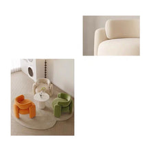 โซฟาญี่ปุ่น เก้าอี้ญี่ปุ่น เก้าอี้เบาะขนแกะสังเคราะห์ ch166 - ALINDA DECOR