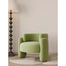 โซฟาญี่ปุ่น เก้าอี้ญี่ปุ่น เก้าอี้เบาะขนแกะสังเคราะห์ ch166 - ALINDA DECOR